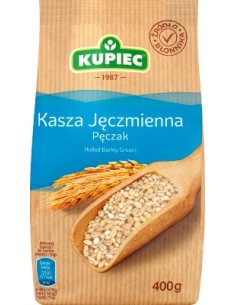 GRANOS DE CEBADA PERLADA,KUPIEC  400G