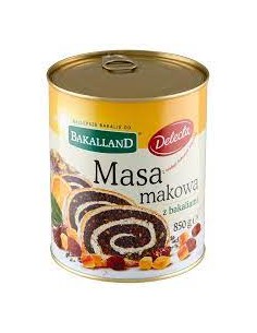 MASA DE  SEMILLAS DE AMAPOLA,BAKALLAND 850G