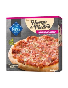 PIZZA AL HORNO JAMON Y QUESO,400G