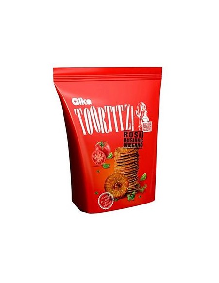 TORTITAS TOMATES ALBAHACA Y OREGANO ALKA 80 G 