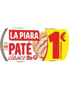 PATE  CLASICO ,LA PIARA  2X75GR 2