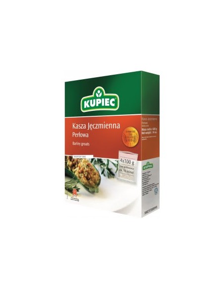 CEBADA PERLADA EN PAQUETE,KUPIEC 400G