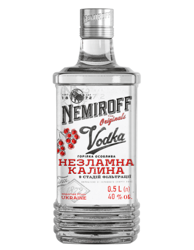 VODKA INDOMITABLE KALYNA,NEMIROFR 700ML