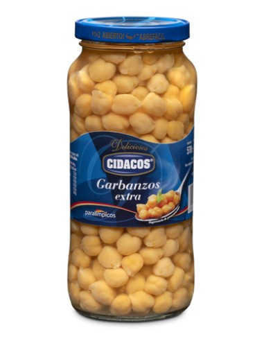 GARBANZOS CIDACOS 570GRS TARRO