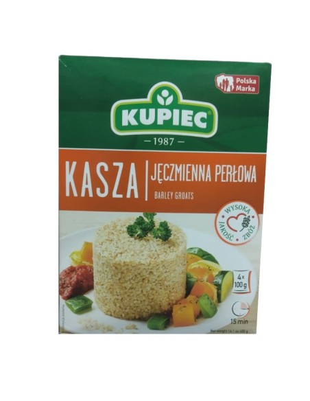 CEBADA PERLADA EN PAQUETE,KUPIEC 400G