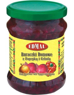 REMOLACHAS CASERAS CON PIMIENTOS Y CEBOLLAS,EDMAL  480ML