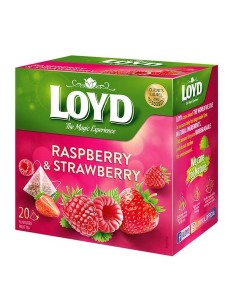 MOKATE LOYD TÉ CON SABOR A FRAMBUESA Y FRESA 20*2G
