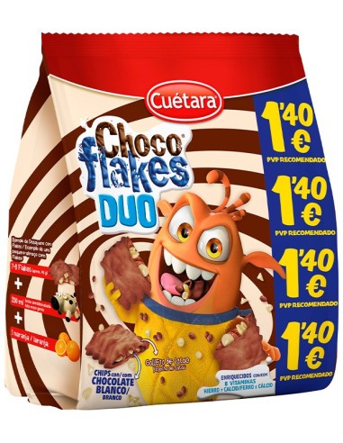 CHOCO FLAKES DUO,CUETARA 120G
