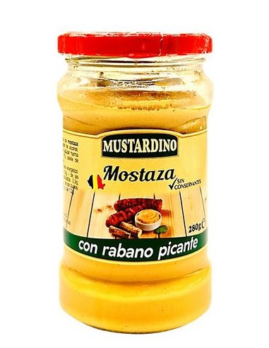 MOSTAZA RABANO PICANTE MUSTARDINO 280G
