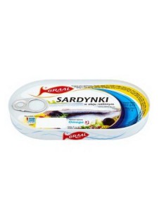 SARDINAS EN ACEITE VEGETAL,GRAAL 110G