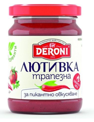 SALSA LYUTIVKA PICANTE DE MESA DERONI...