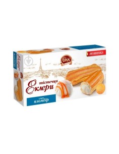 PASTELES ECLAIR PLOMBIR CON CREMA,BKK 240G (congelado)