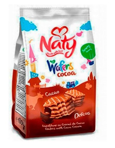 BARQUILLOS CACAO,NATY 140G