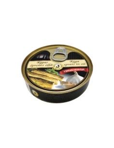 BOQUERONES AHUMADOS EN ACEITE AJO,BV 160G