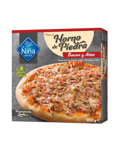 PIZZA BACON Y ATUN, LA PIEDRA