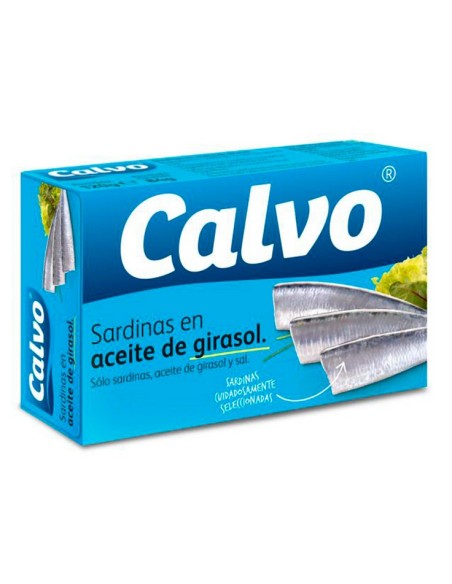 SARDINAS CALVO ACEITE VEGETAL 180 GRS