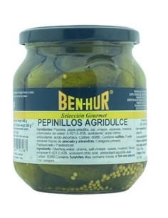 PEPINILLOS AGRIDULCE BEN-HUR 480G