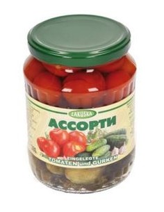 SURTIDO DE PEPINOS Y TOMATES ZAKUSKA 720ML