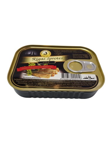 BOQUERONES AHUMADOS EN ACEITE DE RIGA...