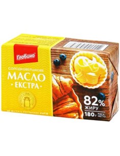 MANTEQUILLA DULCE EXTRA 82%, GLOBINO 180G