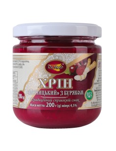 RABANO PICANTE CON REMOLACHA"VINNYTSKIY" 200G