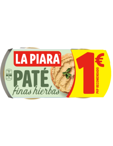 PATE FINA HERBAS.LA PIARA X2