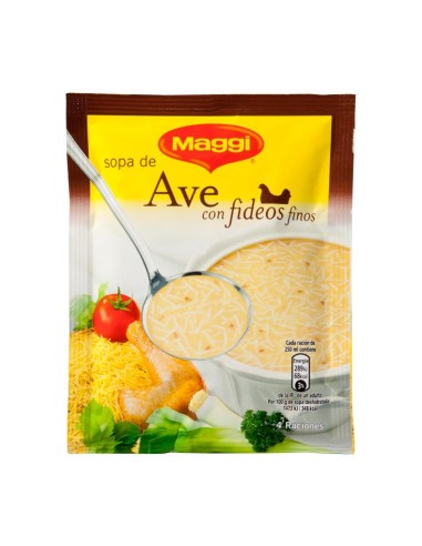 SOPA  AVE CON FIDEOS FINOS ,MAGGI,78D