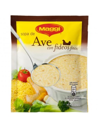 SOPA  AVE CON FIDEOS FINOS ,MAGGI,78D