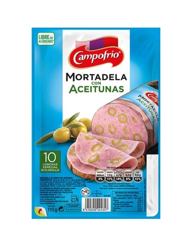 MORTADELA CON ACEITUNAS 650G