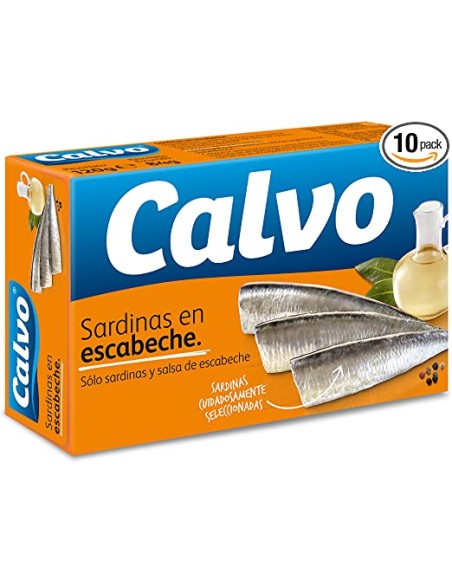 SARDINAS CALVO ESCABECHE 180 GRS.