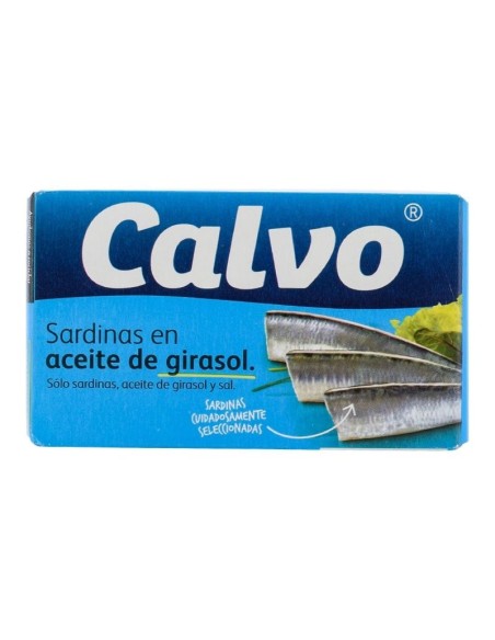 SARDINAS CALVO ACEITE VEGETAL 180 GRS