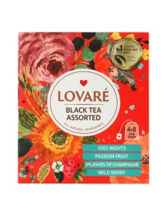 MEZCLA DE TÉ NEGRO HERBATA 4X8 SZT 32X2G LOVARE