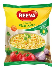 SOPA INSTANTÁNEA CON SABOR A POLLO,REEVA  60G