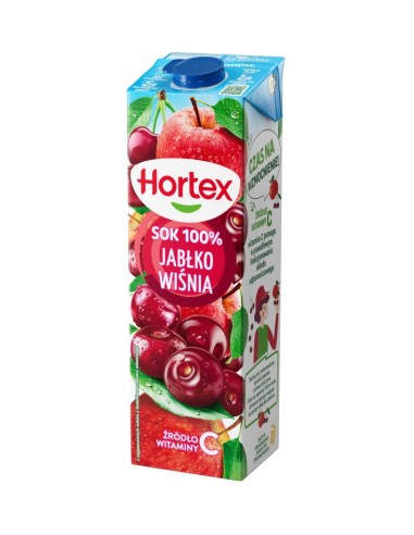 ZUMO DE MANZANA Y GUINDAS, HORTEX 1L