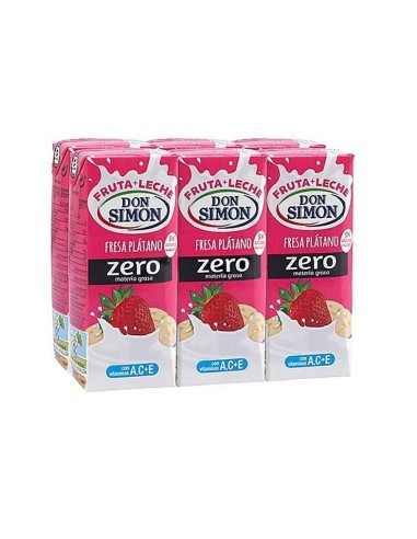 ZUMO DE FRUTAS Y LECHE SABOR FRESA Y...