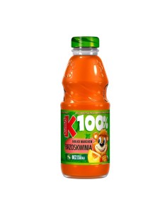 ZUMO 100% DE MANZANA ZANAHORIA Y MELOCOTÓN, KUBUŚ 300ML