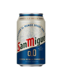 CERVEZA SIN ALCOHOL, SAN MIGUEL LATA 0.0% 330ML 