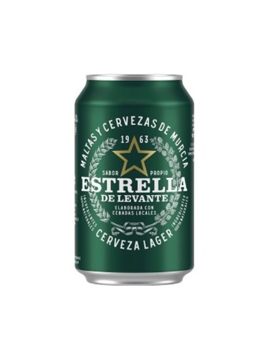 CERVEZA ESTRELLA LEVANTE LATA 4.8% 330ML