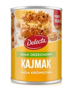 LECHE CONDENSADA "KAJMAK" NUEZ, DELECTA 400G