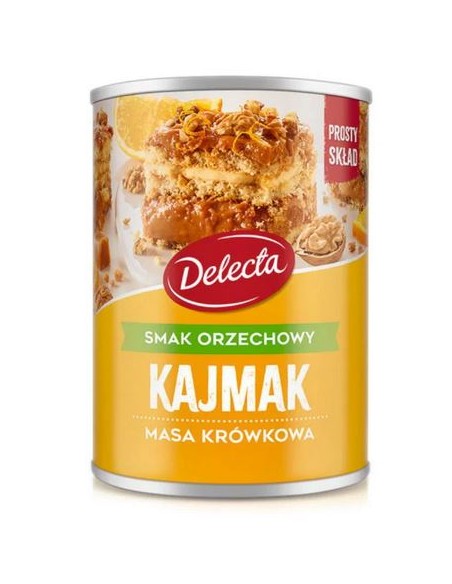 LECHE CONDENSADA "KAJMAK" NUEZ, DELECTA 400G