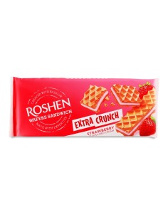 BARQUILLOS SANDWICH CRUNCH FRESA, ROSHEN 142G