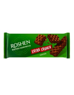 BARQUILLOS SANDWICH CRUNCH CACAO, ROSHEN 142G