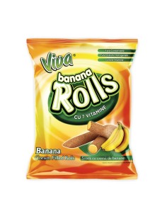 BARQUILLOS ROLLS PLATANO, VIVA 100G