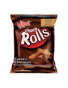 BARQUILLOS ROLLS CHOCOLATE, VIVA 100G